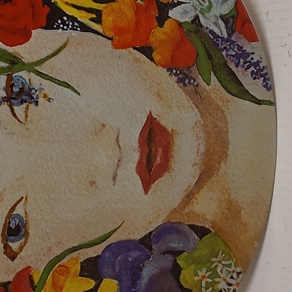 Vintage Evie and Linci Blossom Beautiful Flower Girl Wall Plate - Picture 7 of 16